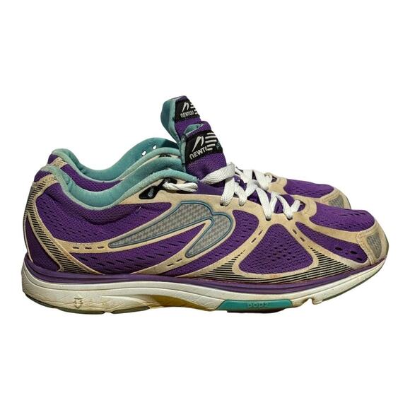 Newton Running Shoes - Newton Running Shoes Women's Size 10 Purple White Teal Trainer Sneakers